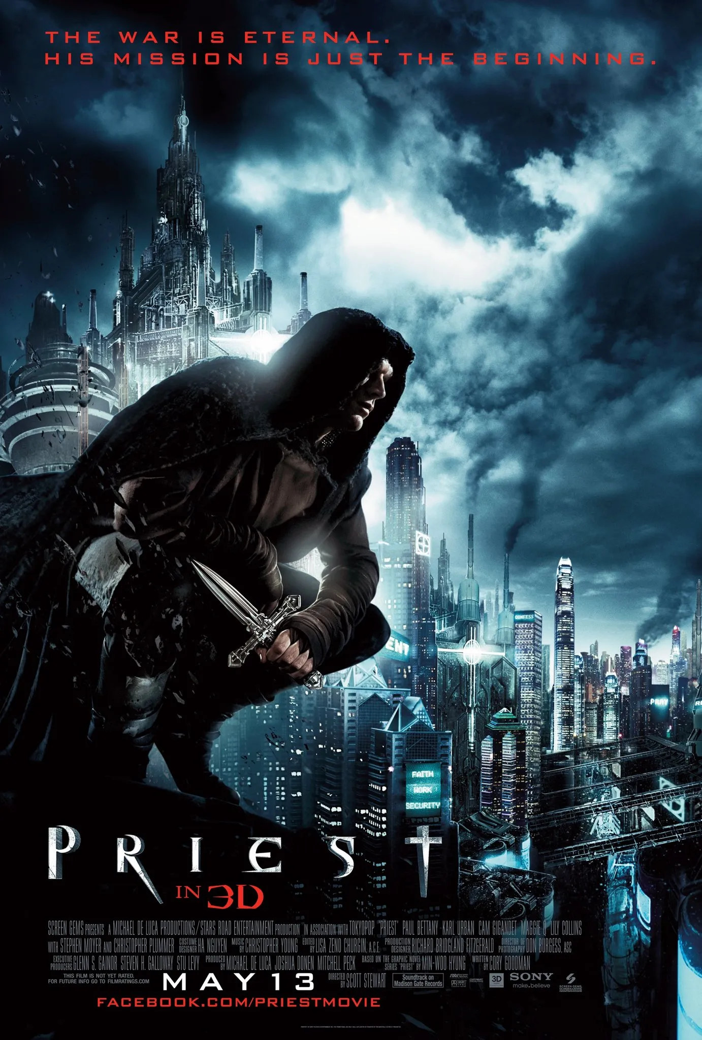 Priest 2011 UNRATED Hindi Dual Audio 720p BluRay 900MB ESub Download