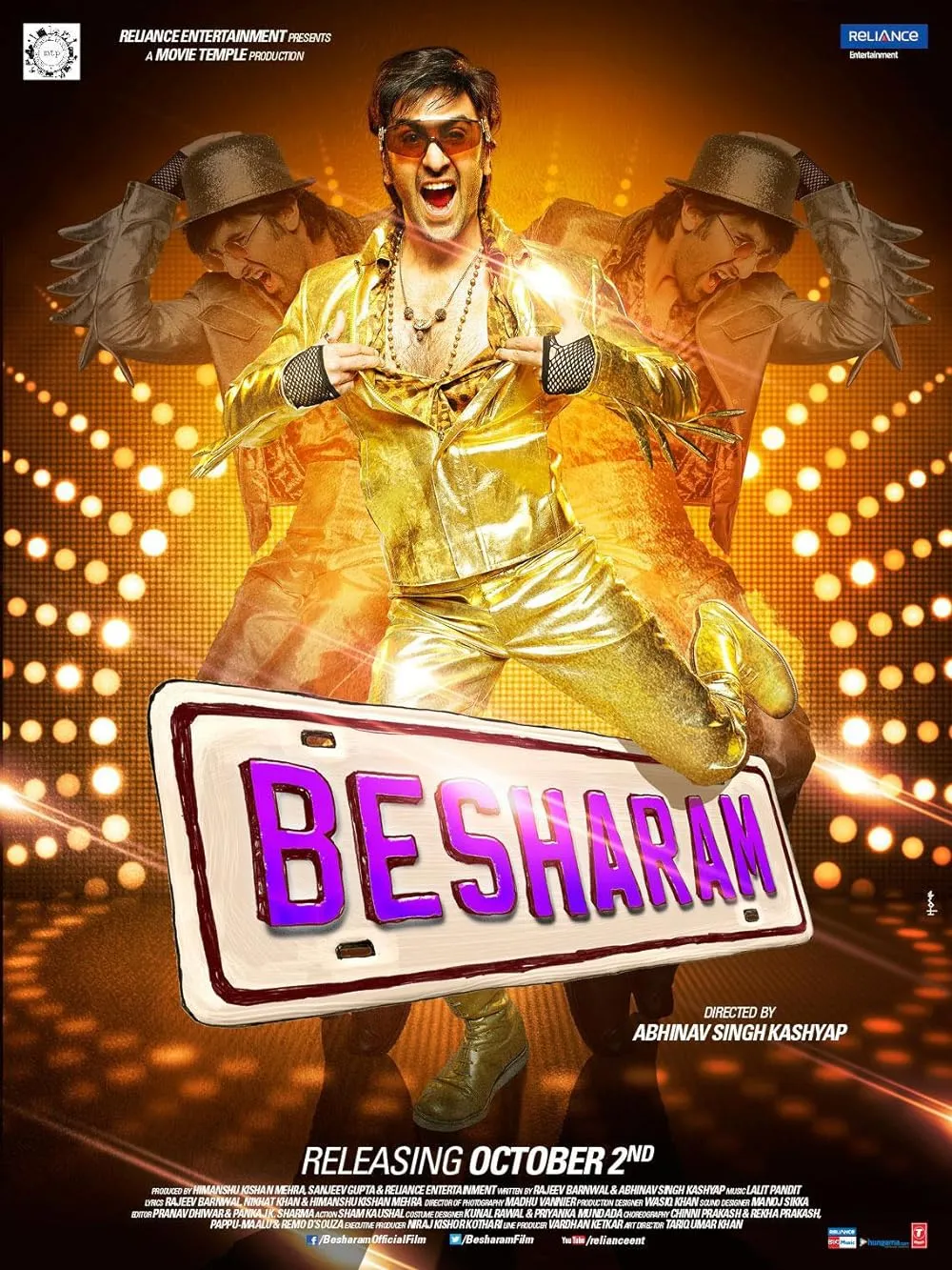 Besharam 2013 Hindi Movie 480p BluRay 600MB Download