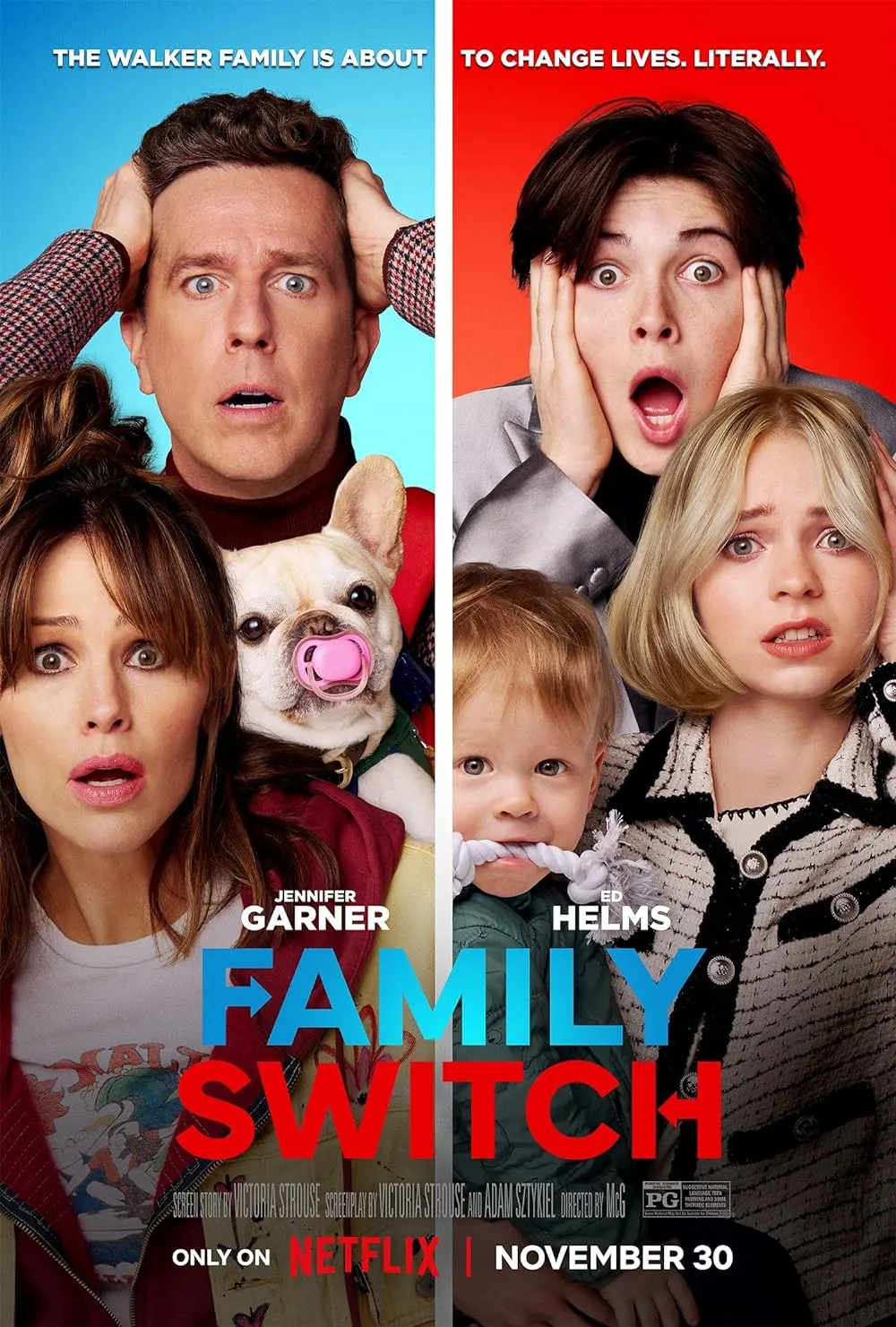 Family Switch 2023 Hindi ORG Dual Audio 480p NF HDRip ESub 500MB Download