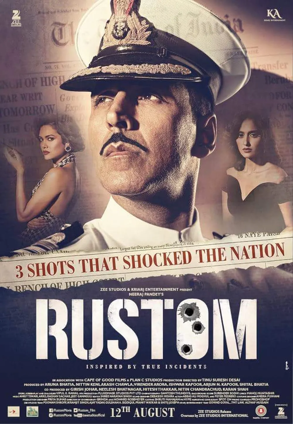 Rustom 2016 Hindi 480p BluRay ESub 400MB Download