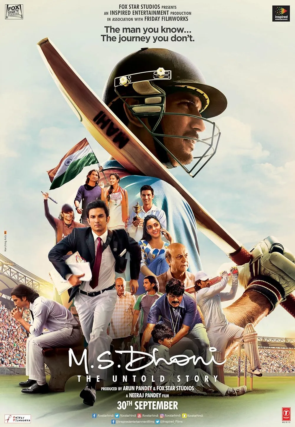 M.S. Dhoni The Untold Story 2016 Hindi Movie 720p BluRay ESub 1.4GB Download