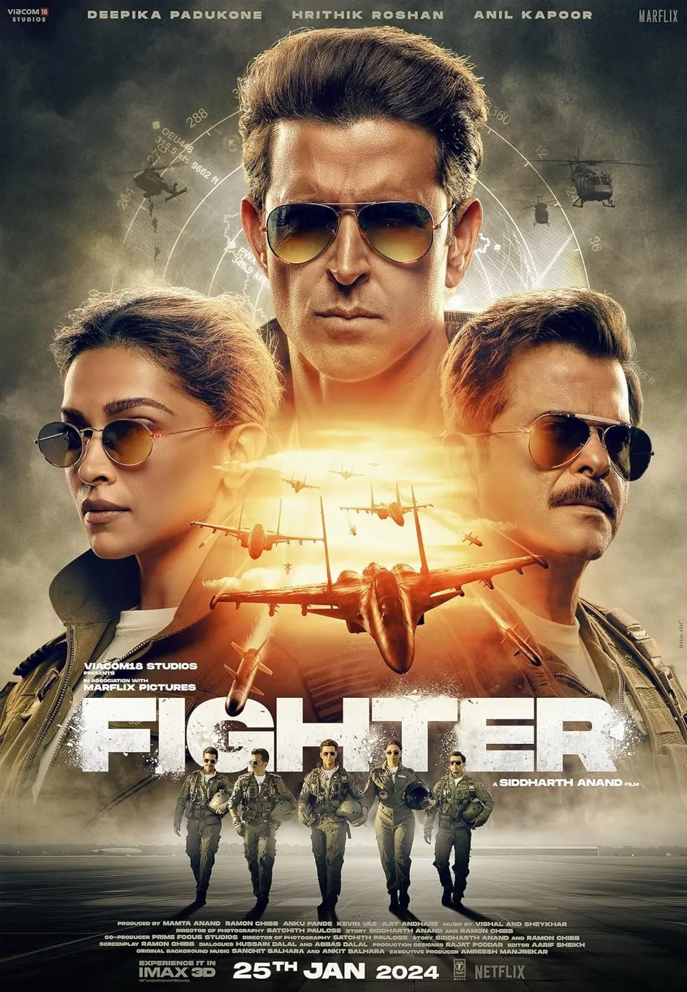 Fighter 2024 Hindi Movie 1080p | 720p | 480p NF HDRip ESub Download