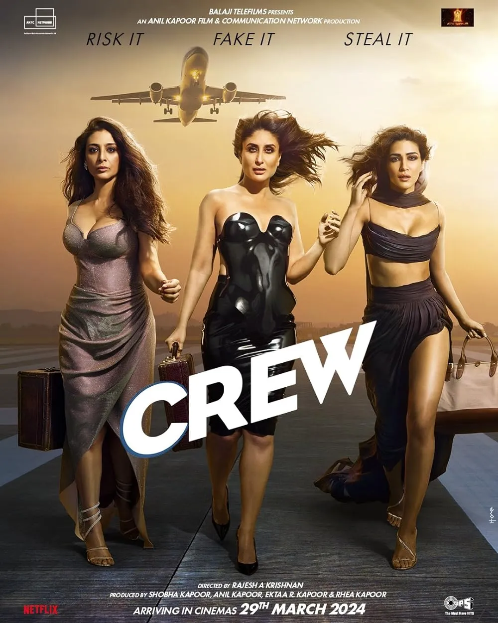 Crew 2024 Hindi Movie 720p PreDVDRip 1GB Download
