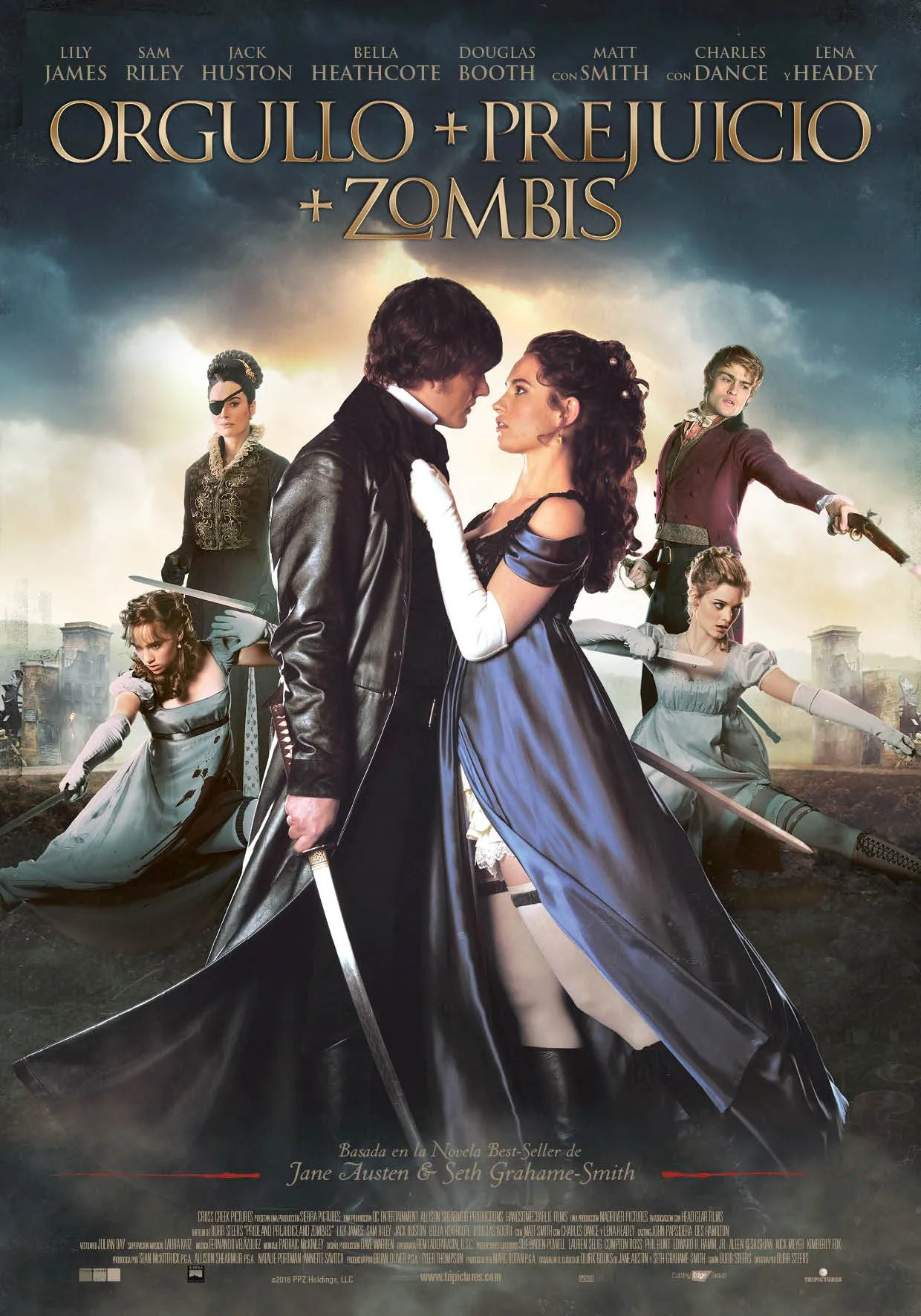 Pride and Prejudice and Zombies 2016 Hindi Dual Audio 1080p | 720p | 480p BluRay ESub Download