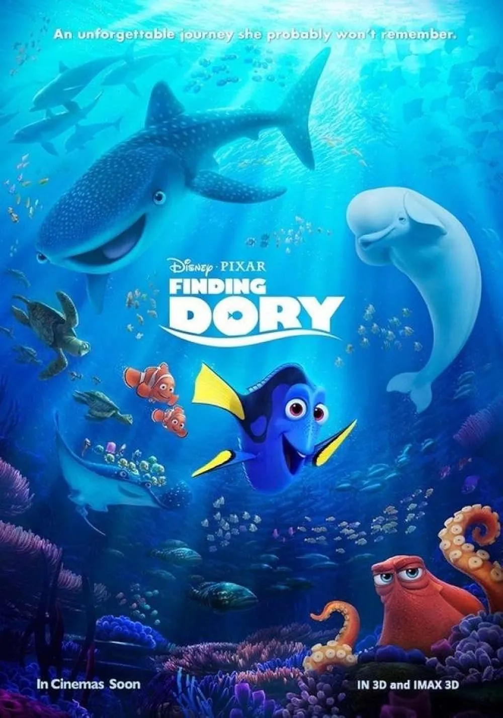 Finding Dory 2016 Hindi ORG Dual Audio 1080p | 720p | 480p BluRay ESub Download